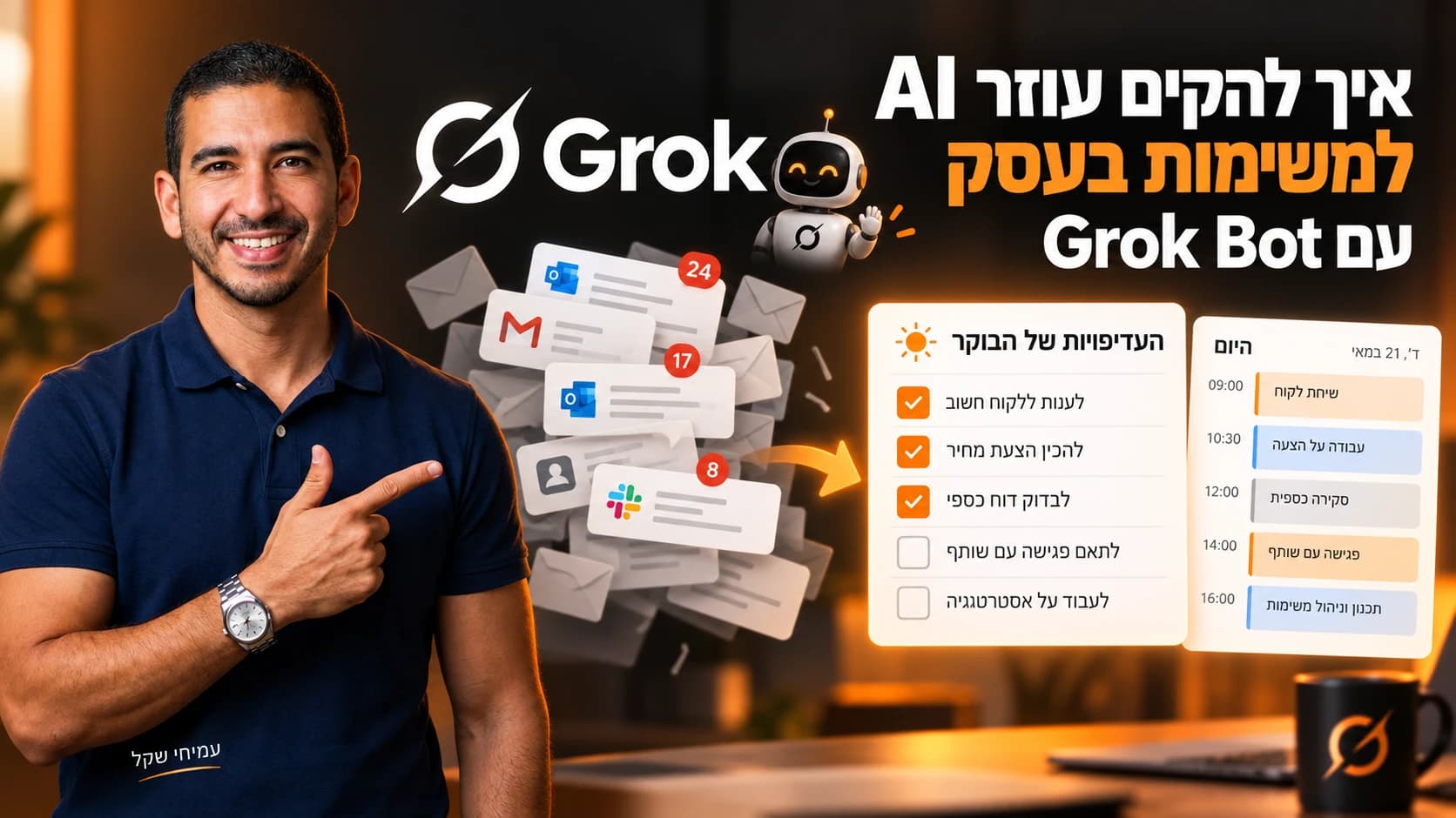 איך להקים עוזר AI למשימות בעסק עם Grok Bot